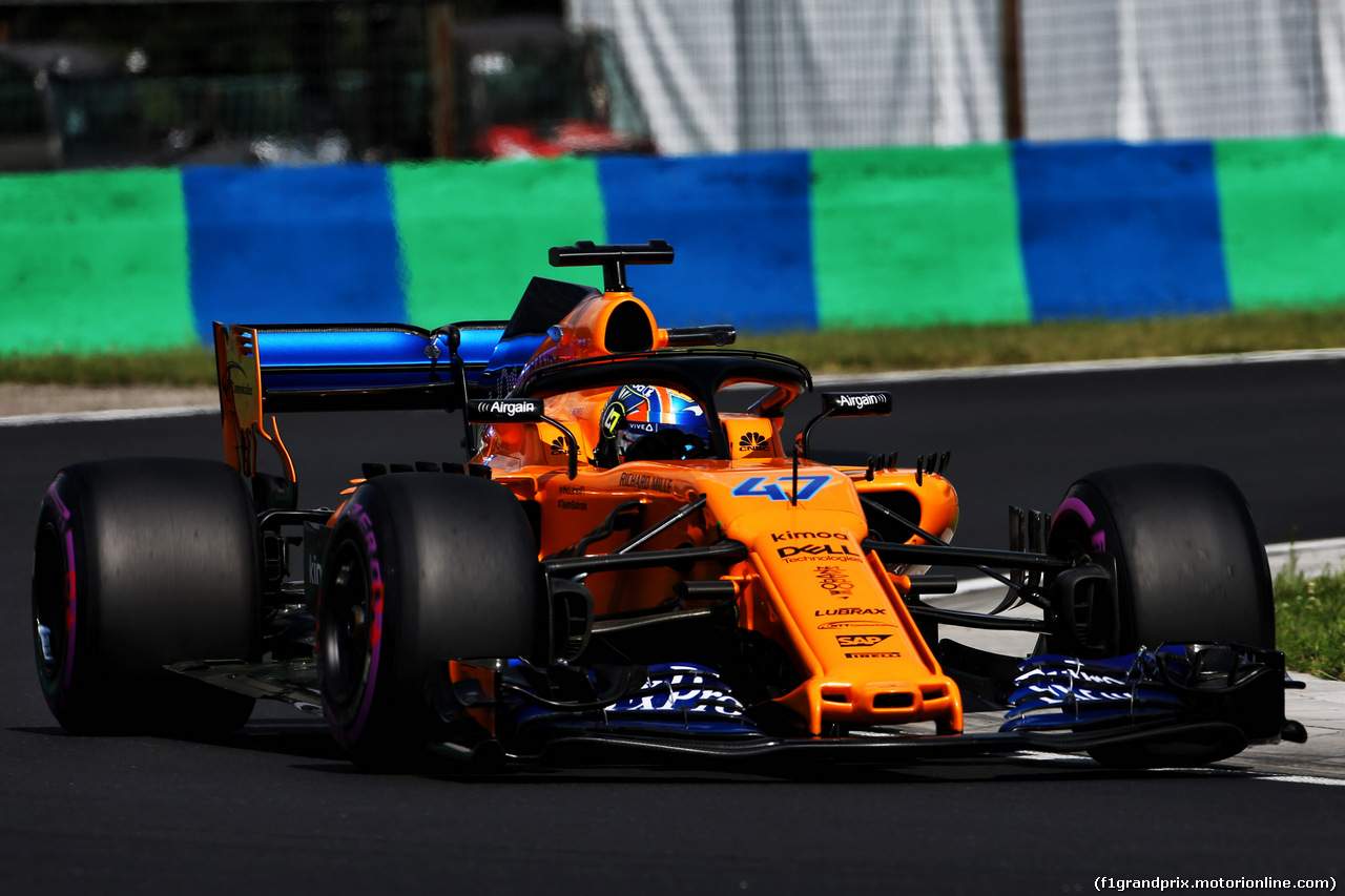 TEST F1 UNGHERIA 31 LUGLIO, Lando Norris (GBR) McLaren MCL33 Test Driver.
31.07.2018.