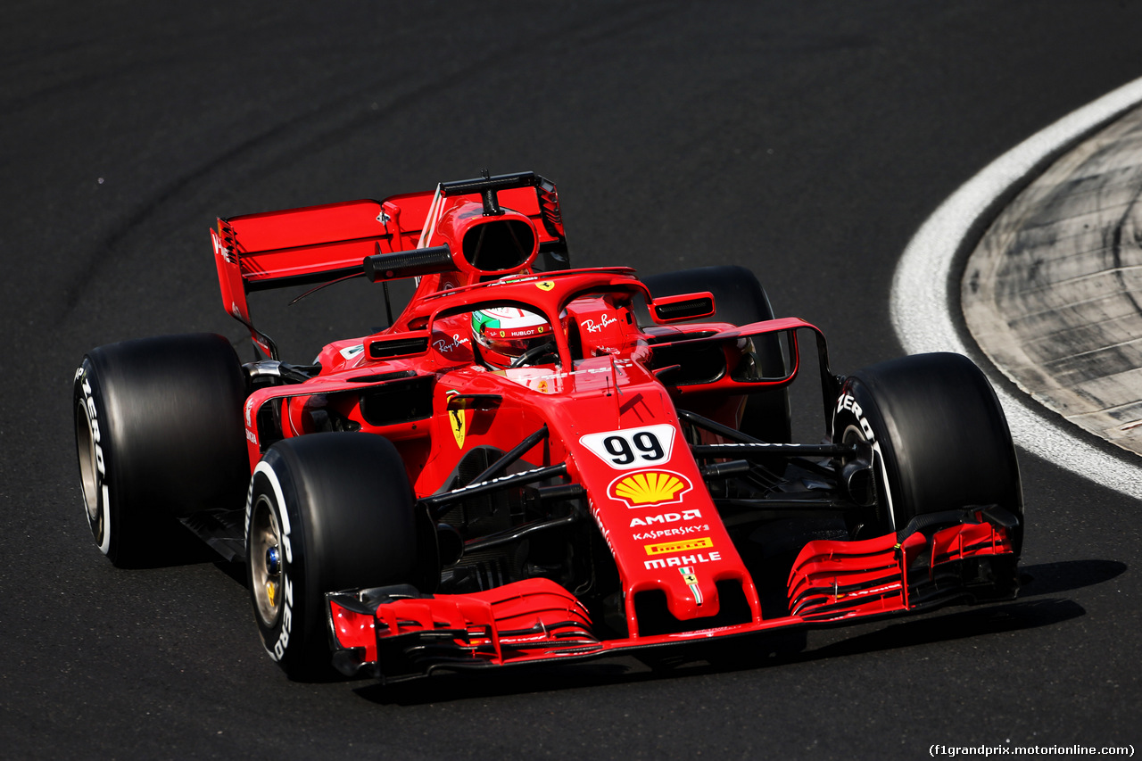 TEST F1 UNGHERIA 31 LUGLIO, Antonio Giovinazzi (ITA) Ferrari SF71H Test Driver.
31.07.2018.