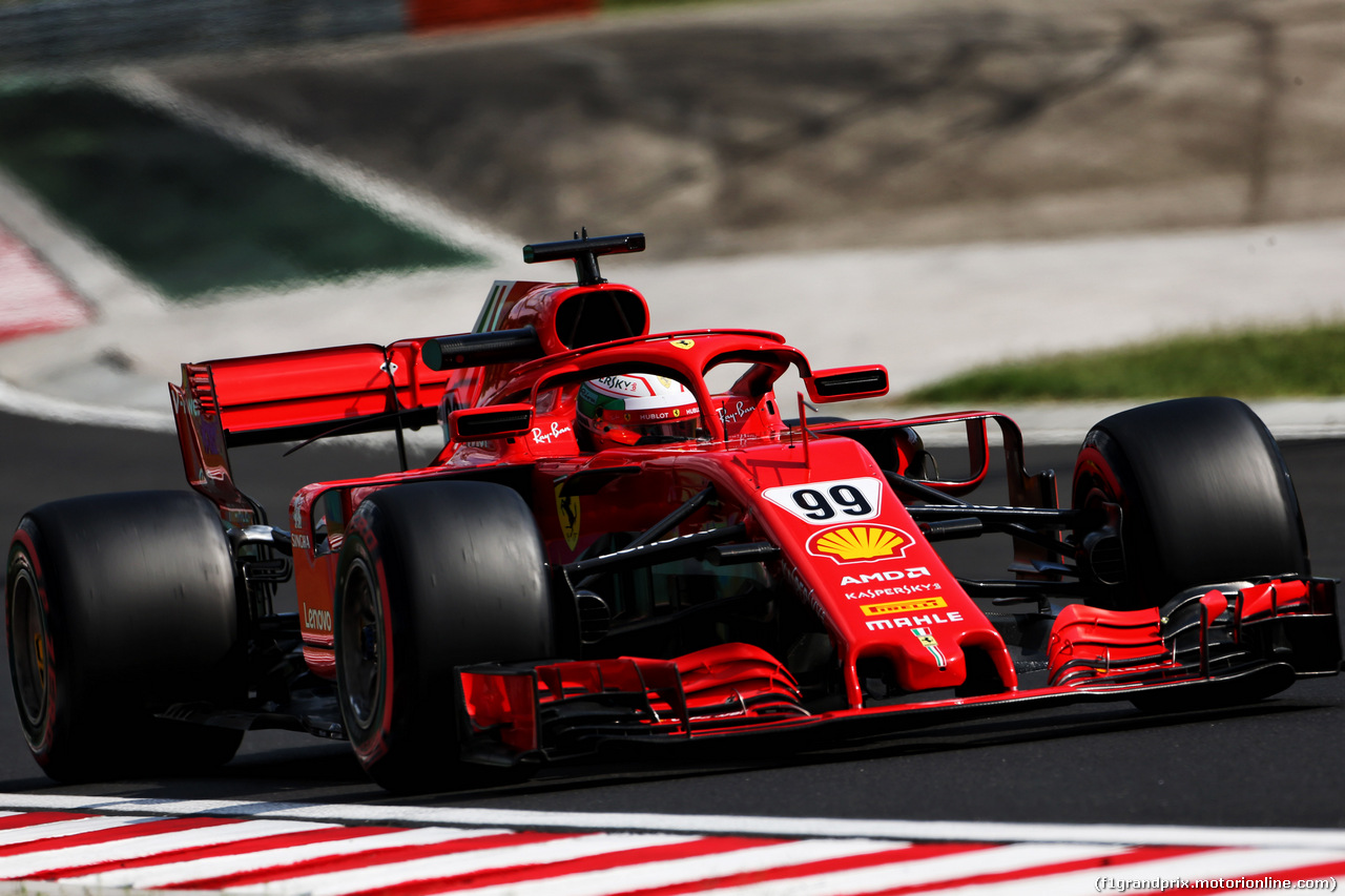 TEST F1 UNGHERIA 31 LUGLIO, Antonio Giovinazzi (ITA) Ferrari SF71H Test Driver.
31.07.2018.