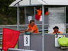 TEST F1 UNGHERIA 31 LUGLIO, Marshal with regd flag.
31.07.2018.