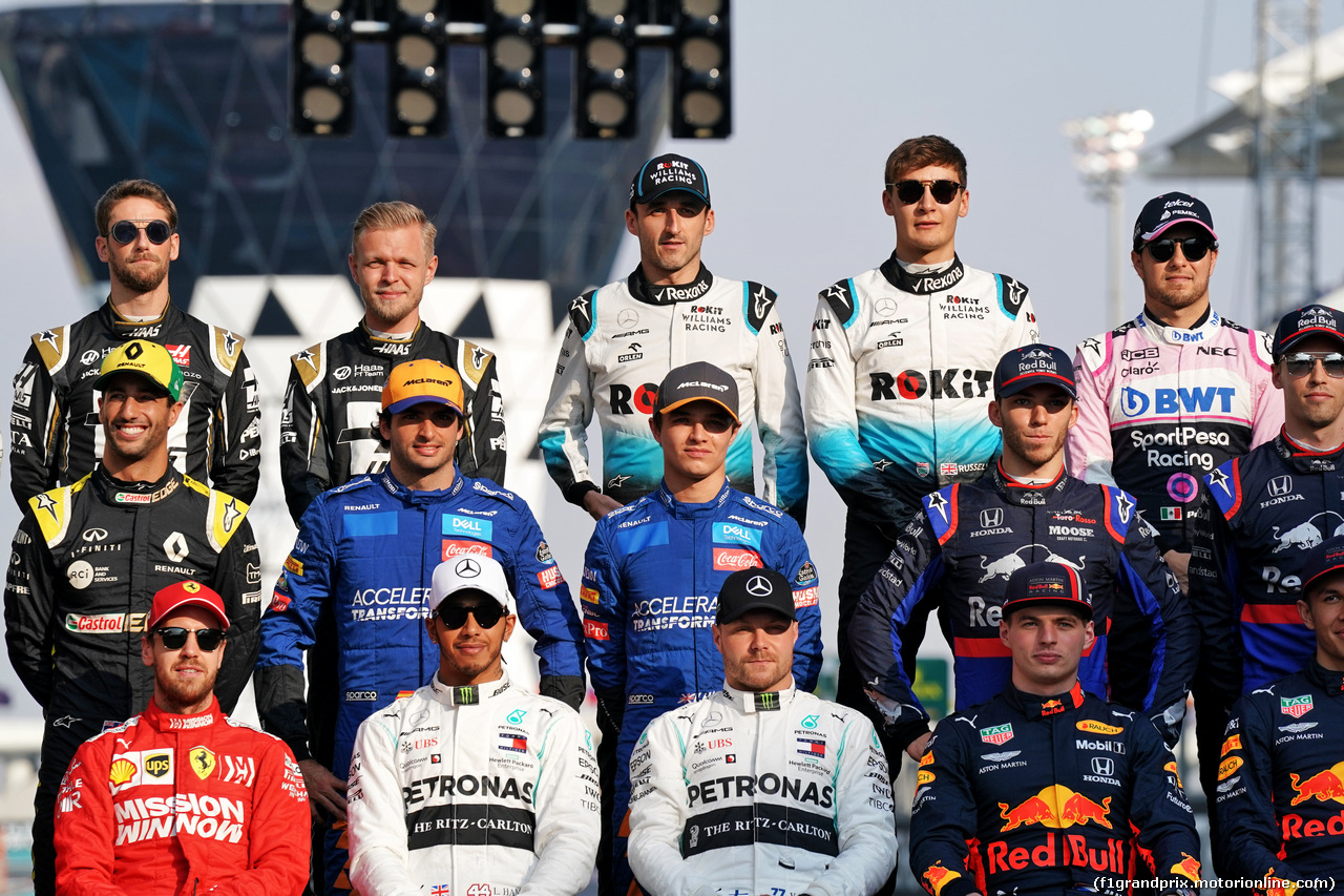 GP ABU DHABI, Drivers end of year photograph.
01.12.2019.