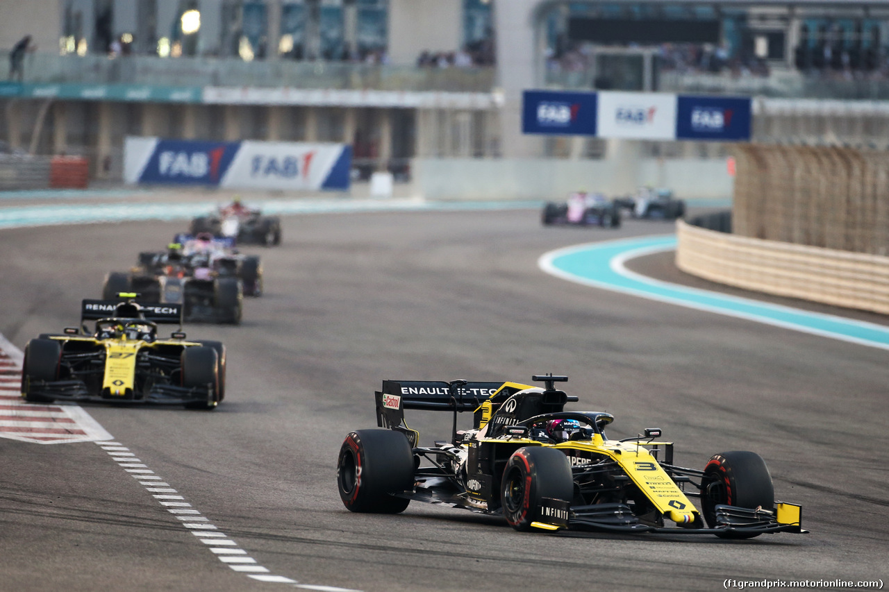 GP ABU DHABI, Daniel Ricciardo (AUS) Renault F1 Team RS19.
01.12.2019.