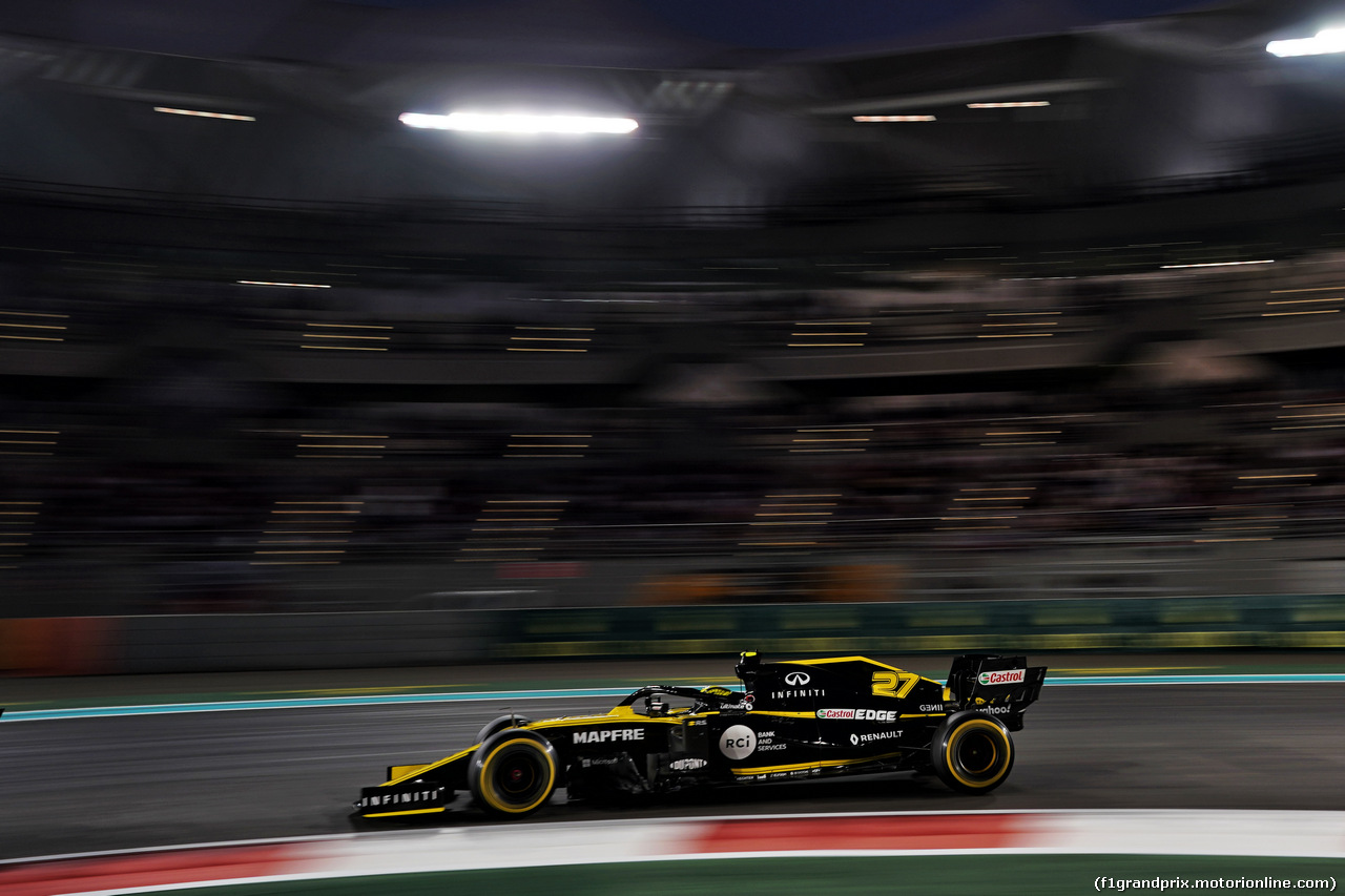 GP ABU DHABI, Nico Hulkenberg (GER) Renault F1 Team RS19.
01.12.2019.