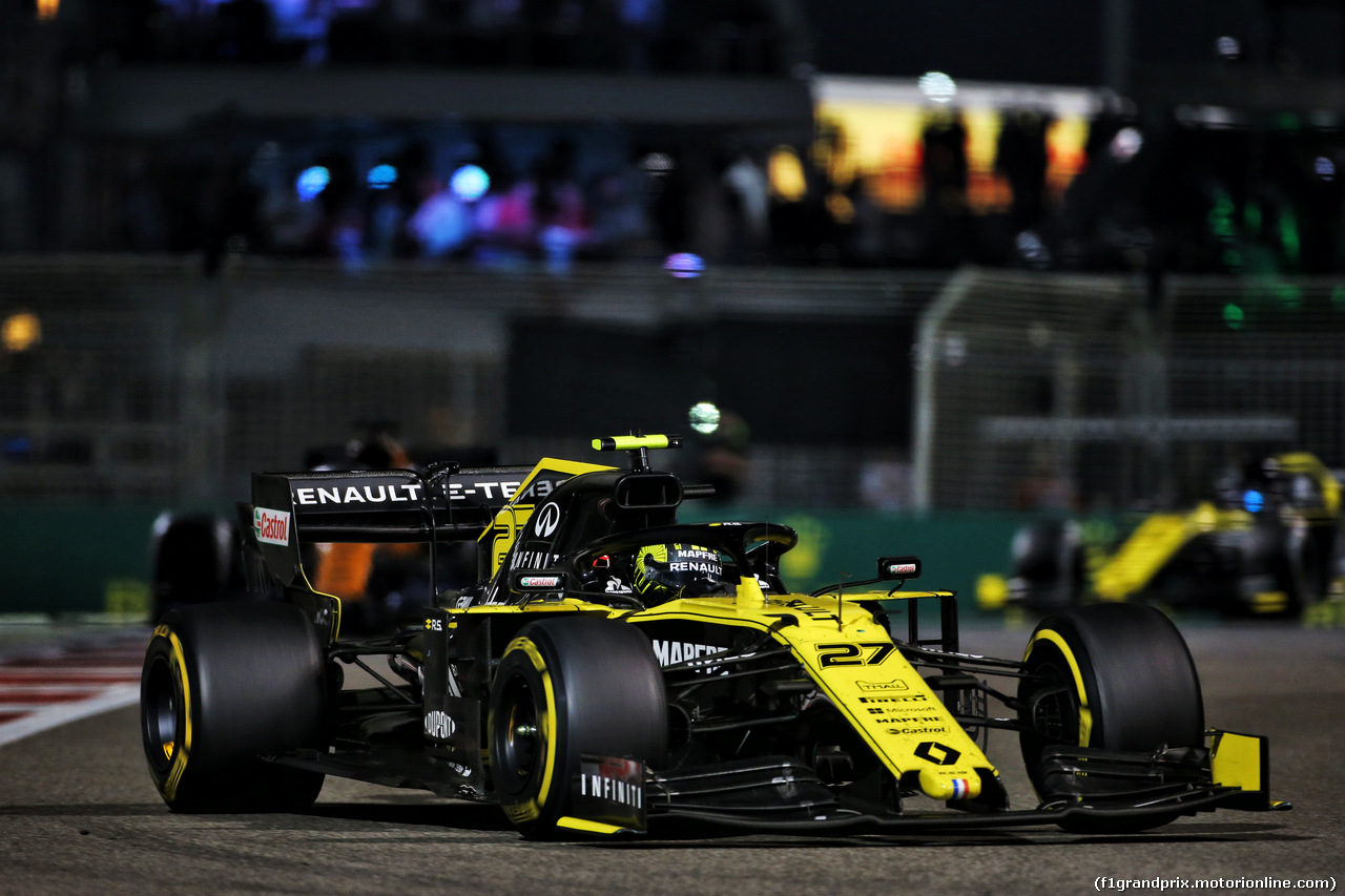 GP ABU DHABI, Nico Hulkenberg (GER) Renault F1 Team RS19.
01.12.2019.