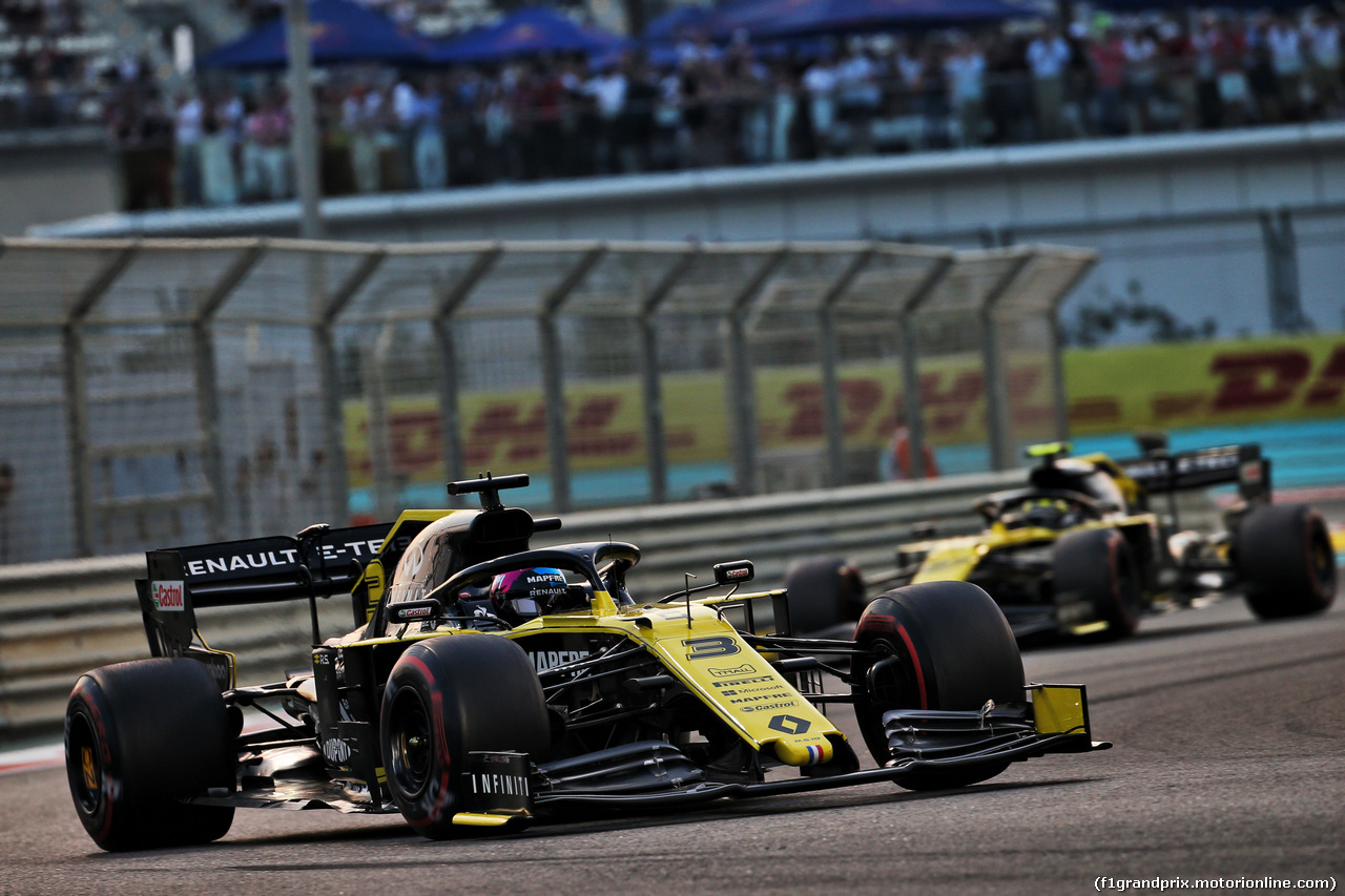 GP ABU DHABI, Daniel Ricciardo (AUS) Renault F1 Team RS19.
01.12.2019.