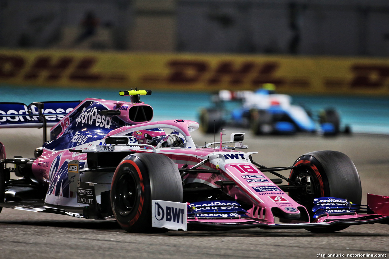 GP ABU DHABI, Lance Stroll (CDN) Racing Point F1 Team RP19.
01.12.2019.