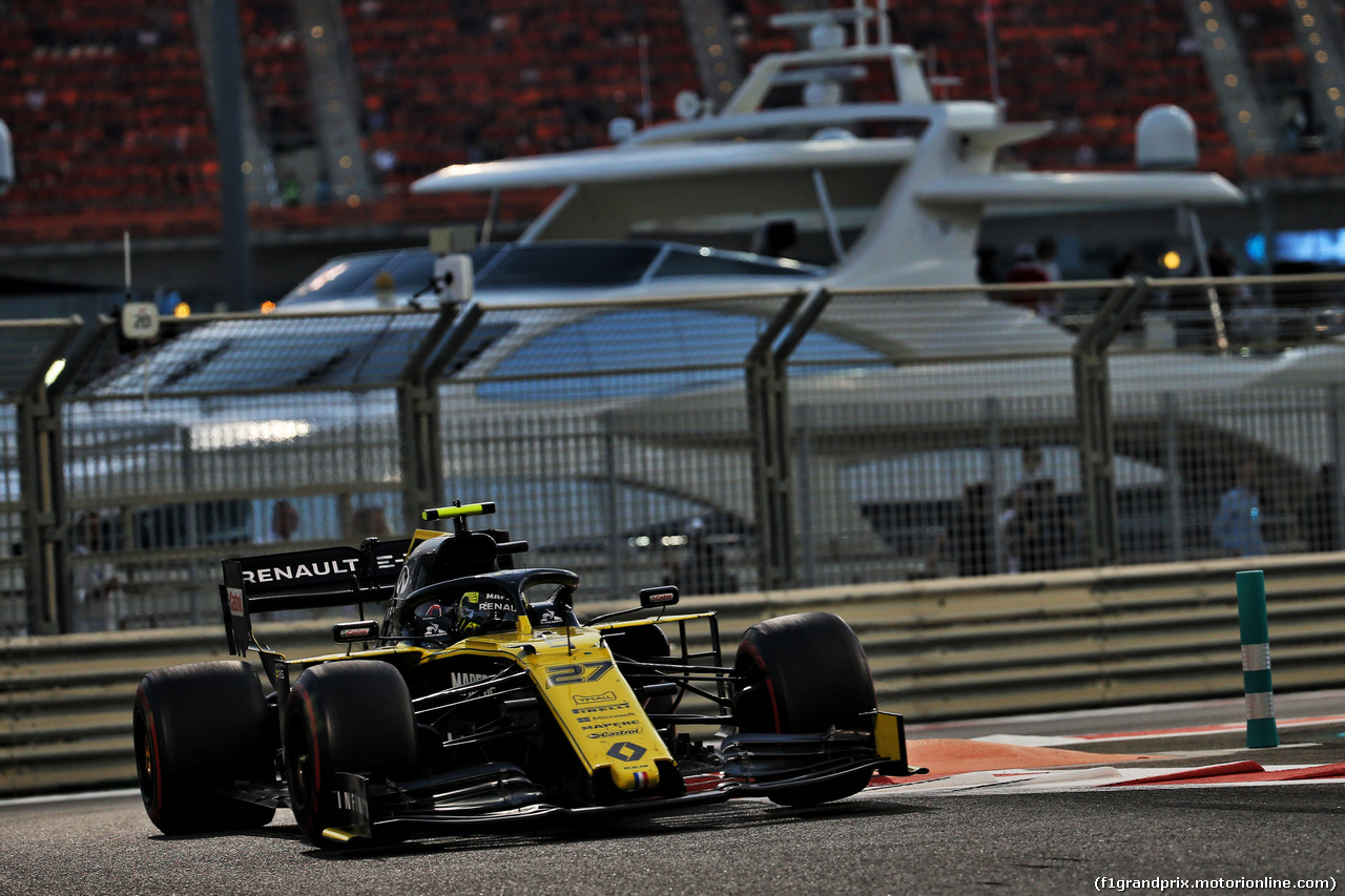 GP ABU DHABI, Nico Hulkenberg (GER) Renault F1 Team RS19.
01.12.2019.