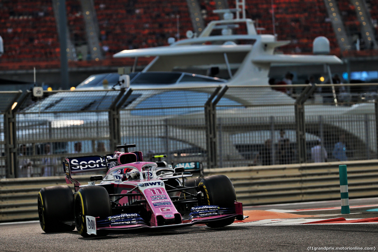 GP ABU DHABI, Sergio Perez (MEX) Racing Point F1 Team RP19.
01.12.2019.