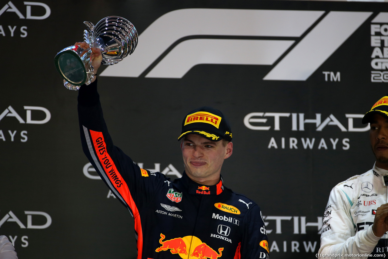 GP ABU DHABI, 2nd place Max Verstappen (NLD) Red Bull Racing RB15.
01.12.2019.