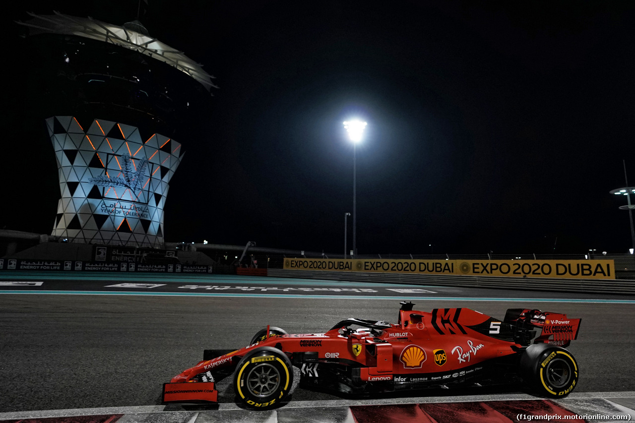 GP ABU DHABI, Sebastian Vettel (GER) Ferrari SF90.
01.12.2019.