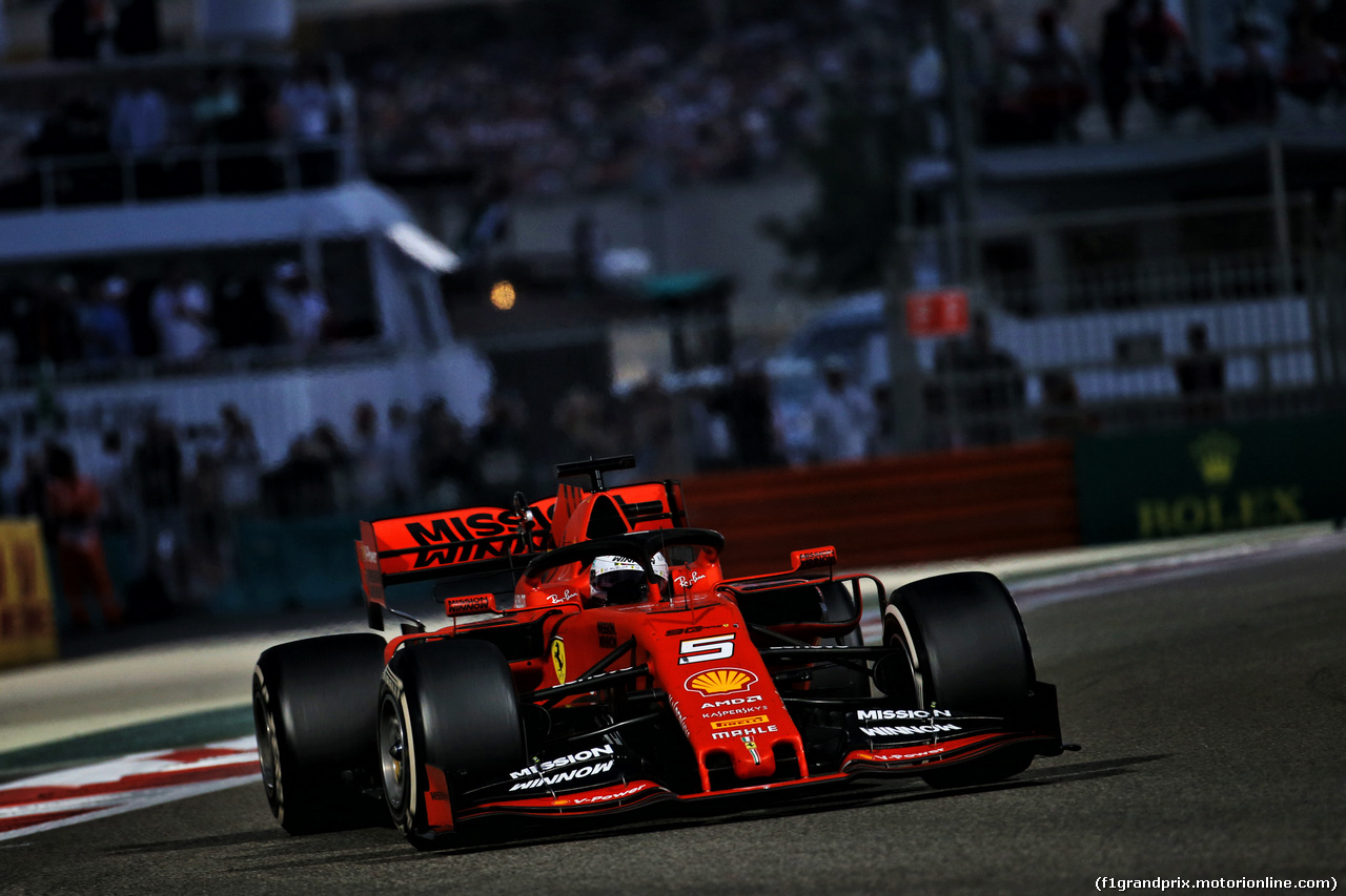 GP ABU DHABI, Sebastian Vettel (GER) Ferrari SF90.
01.12.2019.