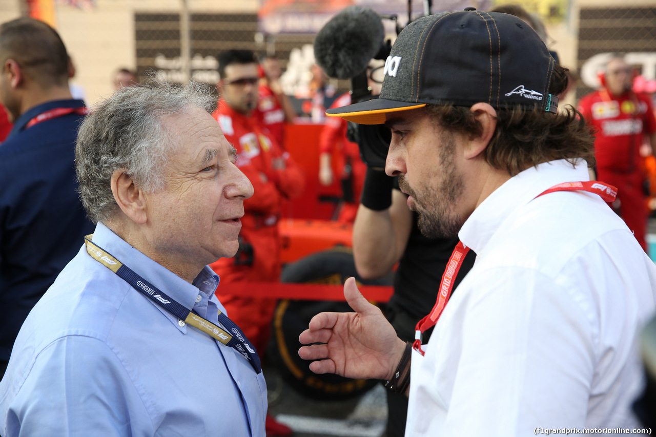 GP ABU DHABI, Jean Todt e  Fernando Alonso.
01.12.2019.