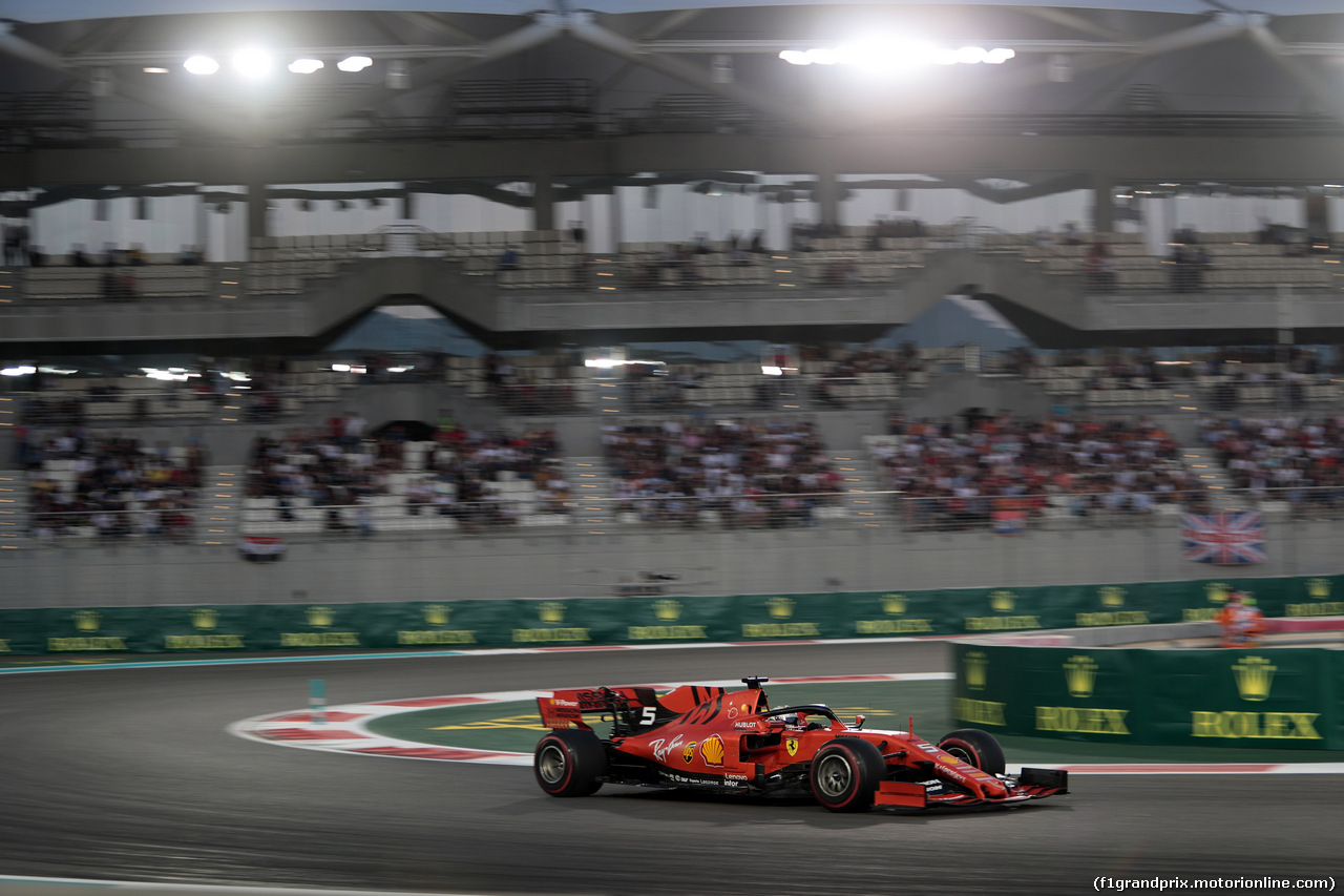 GP ABU DHABI, 01.12.2019 - Gara, Sebastian Vettel (GER) Ferrari SF90