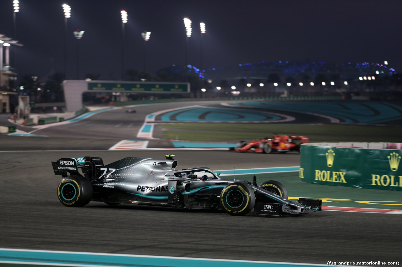 GP ABU DHABI, 01.12.2019 - Gara, Valtteri Bottas (FIN) Mercedes AMG F1 W010