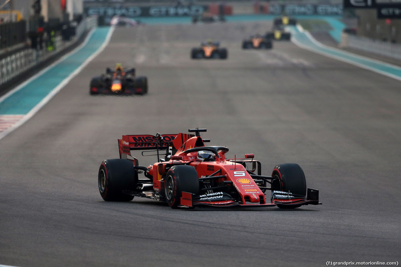 GP ABU DHABI, 01.12.2019 - Gara, Sebastian Vettel (GER) Ferrari SF90