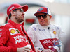 GP ABU DHABI, (L to R): Sebastian Vettel (GER) Ferrari with Kimi Raikkonen (FIN) Alfa Romeo Racing on the drivers parade.
01.12.2019.
