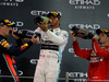 GP ABU DHABI, 1st place Lewis Hamilton (GBR) Mercedes AMG F1 W10, 2nd Max Verstappen (NLD) Red Bull Racing RB15 e 3rd place