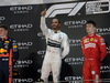 GP ABU DHABI, 01.12.2019 - Gara, Lewis Hamilton (GBR) Mercedes AMG F1 W10 vincitore, 2nd place Max Verstappen (NED) Red Bull Racing RB15 e 3rd place Charles Leclerc (MON) Ferrari SF90