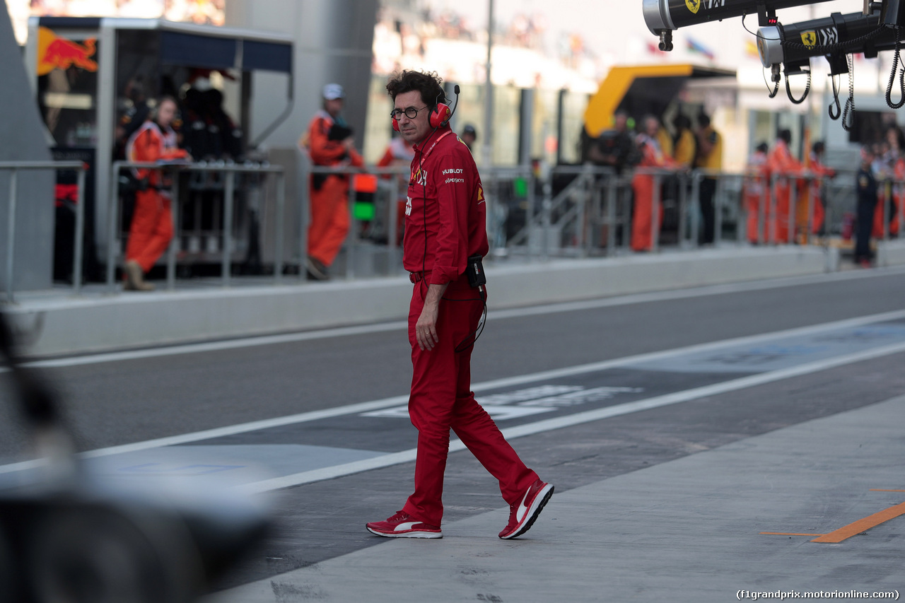 GP ABU DHABI, 30.11.2019 - Mattia Binotto (ITA) Ferrari Team Principal
