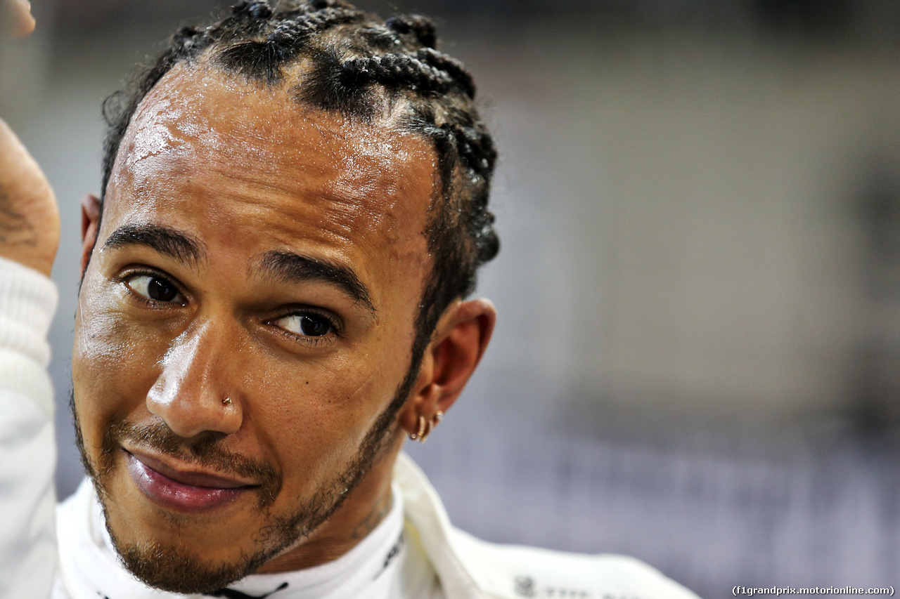 GP ABU DHABI, Lewis Hamilton (GBR) Mercedes AMG F1 in qualifying parc ferme.
30.11.2019.