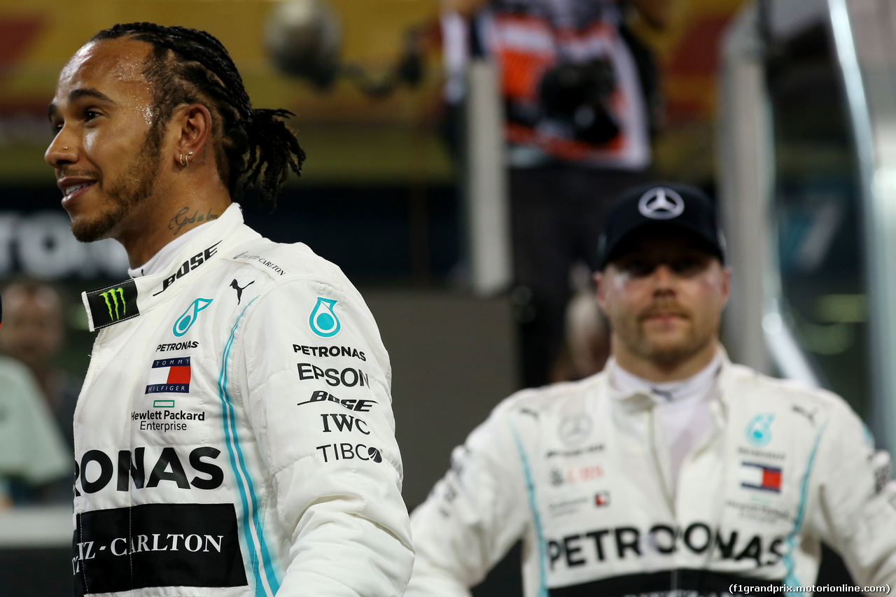 GP ABU DHABI, Pole for Lewis Hamilton (GBR) Mercedes AMG F1 W10. e 2nd for Valtteri Bottas (FIN) Mercedes AMG F1 W10.
30.11.2019.