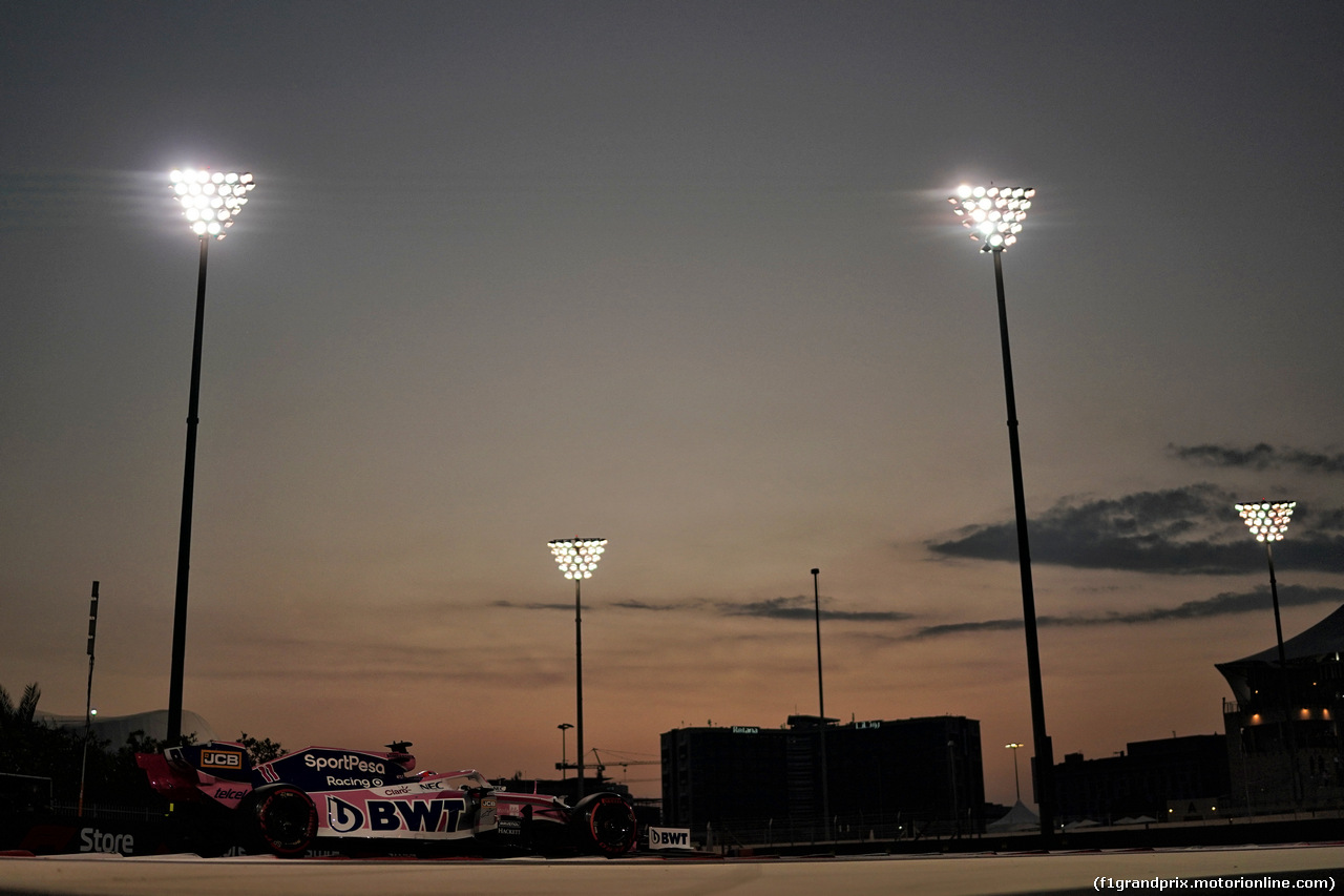 GP ABU DHABI, Sergio Perez (MEX) Racing Point F1 Team RP19.
30.11.2019.