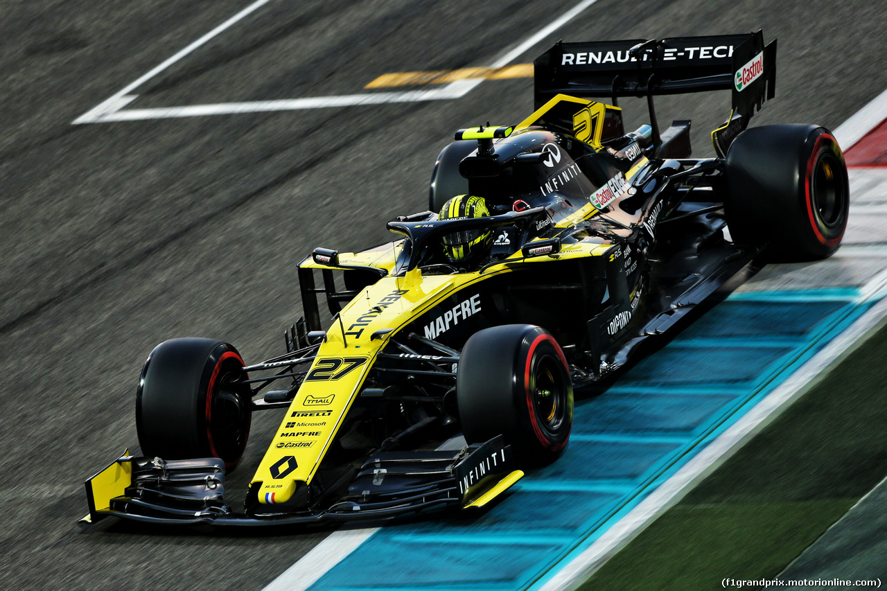 GP ABU DHABI, Nico Hulkenberg (GER) Renault F1 Team RS19.
30.11.2019.
