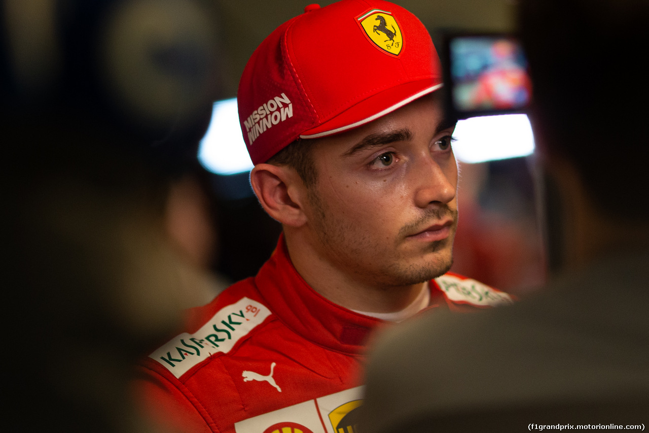 GP ABU DHABI, Charles Leclerc (MON) Ferrari with the media.
30.11.2019.