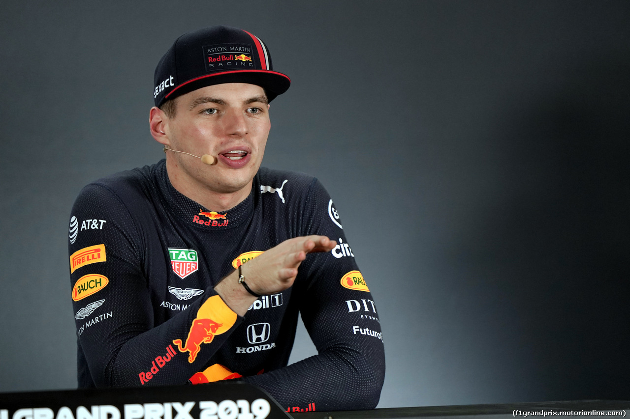 GP ABU DHABI, Max Verstappen (NLD) Red Bull Racing in the post qualifying FIA Press Conference.
30.11.2019.