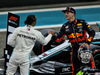 GP ABU DHABI, Lewis Hamilton (GBR) Mercedes AMG F1 in qualifying parc ferme with Max Verstappen (NLD) Red Bull Racing.
30.11.2019.