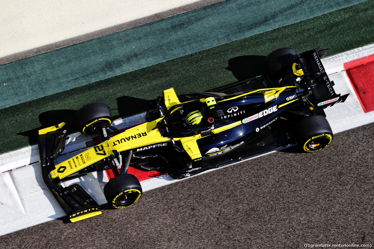 GP ABU DHABI, Nico Hulkenberg (GER) Renault F1 Team RS19.
29.11.2019.