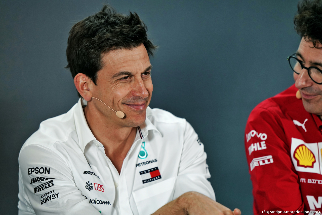 GP ABU DHABI, Toto Wolff (GER) Mercedes AMG F1 Shareholder e Executive Director in the FIA Press Conference.                               
29.11.2019.