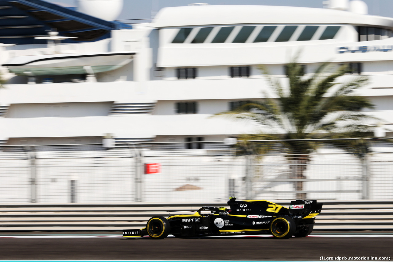 GP ABU DHABI, Nico Hulkenberg (GER) Renault F1 Team RS19.
29.11.2019.