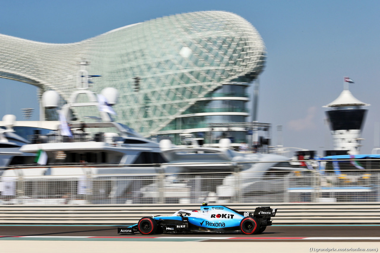 GP ABU DHABI, Robert Kubica (POL) Williams Racing FW42.
29.11.2019.