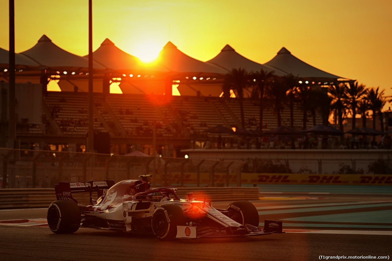 GP ABU DHABI, Antonio Giovinazzi (ITA) Alfa Romeo Racing C38.
29.11.2019.