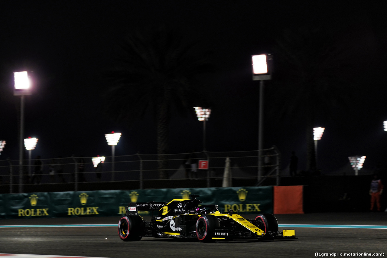 GP ABU DHABI, Daniel Ricciardo (AUS) Renault F1 Team RS19.
29.11.2019.