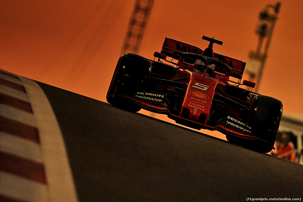 GP ABU DHABI, Sebastian Vettel (GER) Ferrari SF90.
29.11.2019.