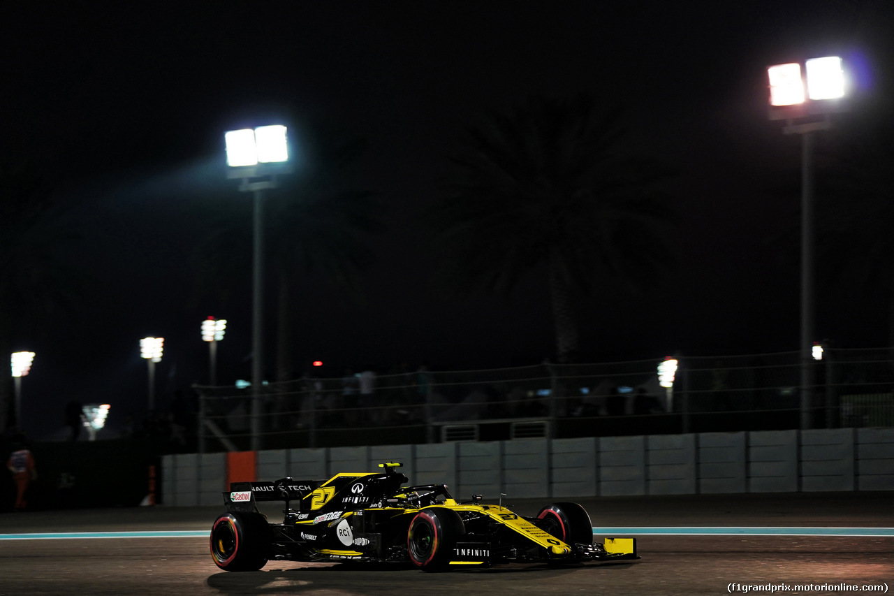 GP ABU DHABI, Nico Hulkenberg (GER) Renault F1 Team RS19.
29.11.2019.