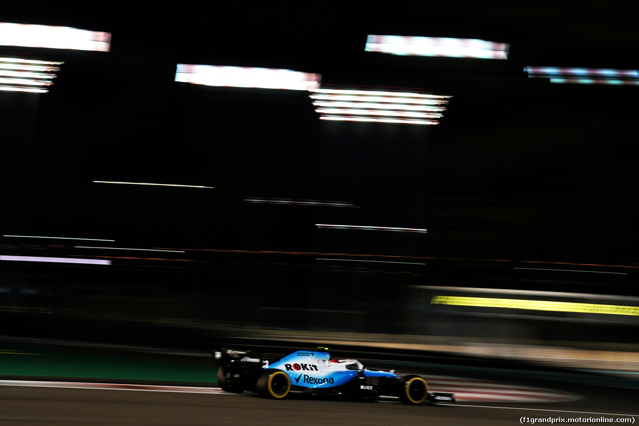 GP ABU DHABI, Robert Kubica (POL) Williams Racing FW42.
29.11.2019.