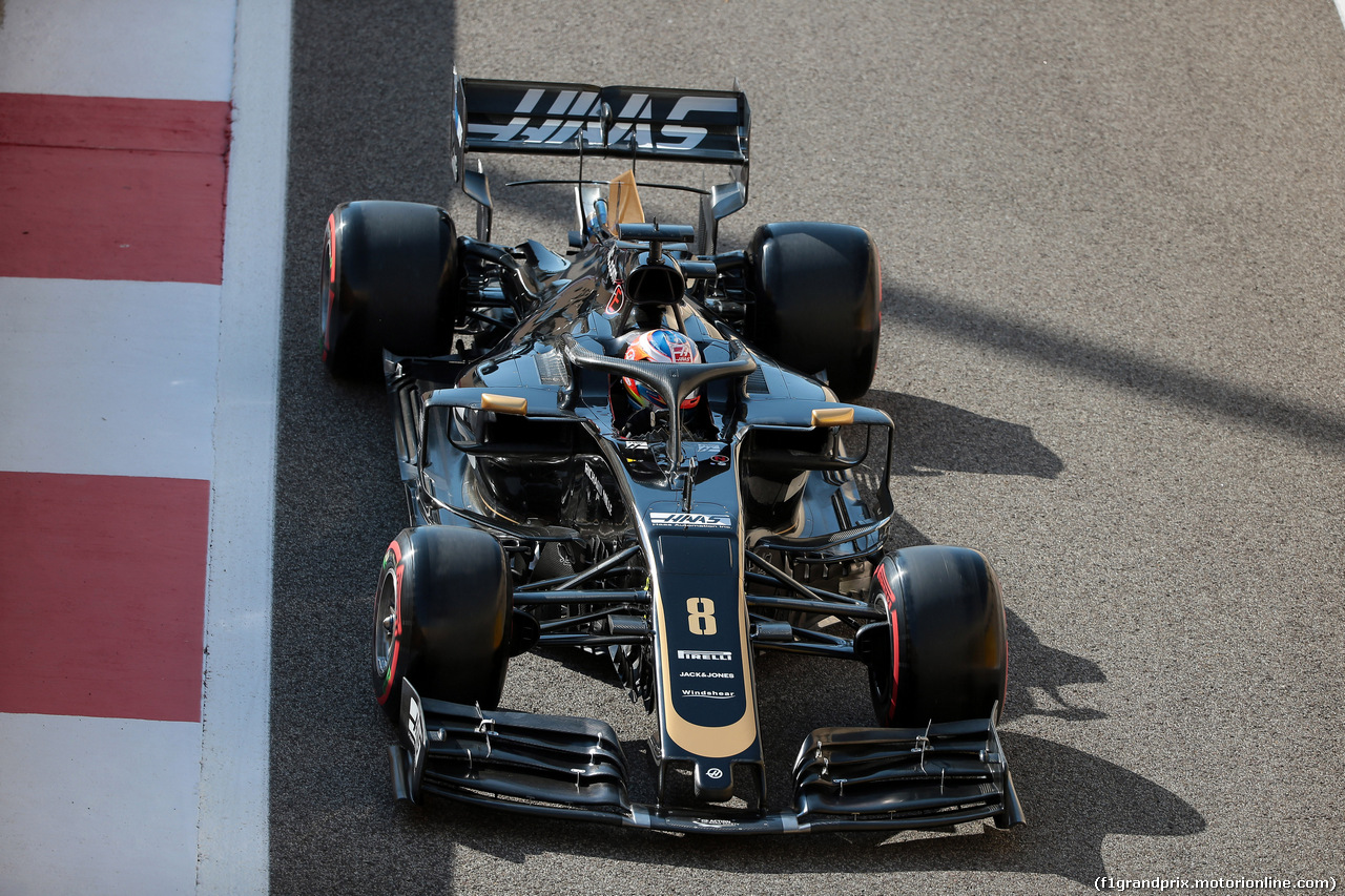 GP ABU DHABI, 29.11.2019 - Romain Grosjean (FRA) Haas F1 Team VF-19