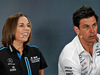 GP ABU DHABI, (L to R): Claire Williams (GBR) Williams Racing Deputy Team Principal e Toto Wolff (GER) Mercedes AMG F1 Shareholder e Executive Director in the FIA Press Conference.                               
29.11.2019.