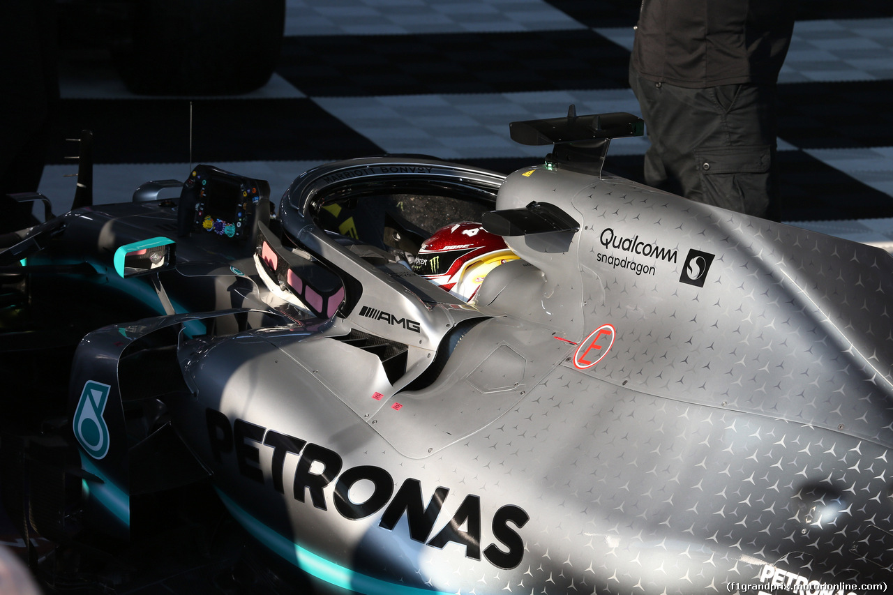 GP AUSTRALIA, 17.03.2019- Festeggiamenti in parc fermee, Lewis Hamilton (GBR) Mercedes AMG F1 W10 EQ Power