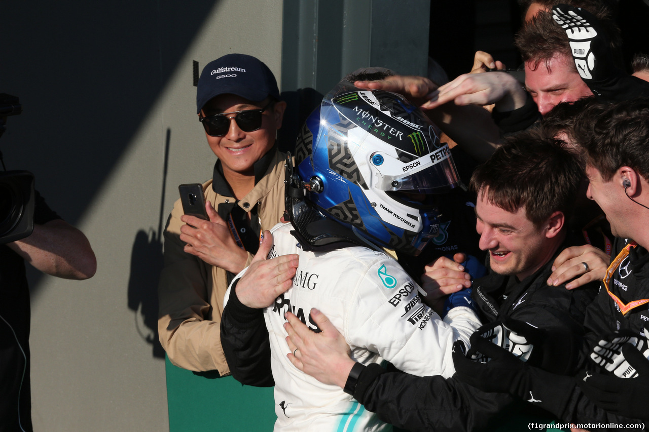 GP AUSTRALIA, 17.03.2019- Festeggiamenti in parc fermee,  Valtteri Bottas (FIN) Mercedes AMG F1 W10 EQ Power