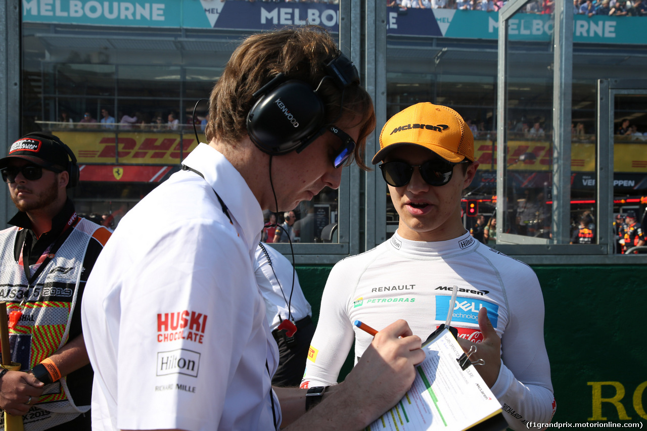 GP AUSTRALIA, 17.03.2019- grid, Lando Norris (GBR) Mclaren F1 Team MCL34
