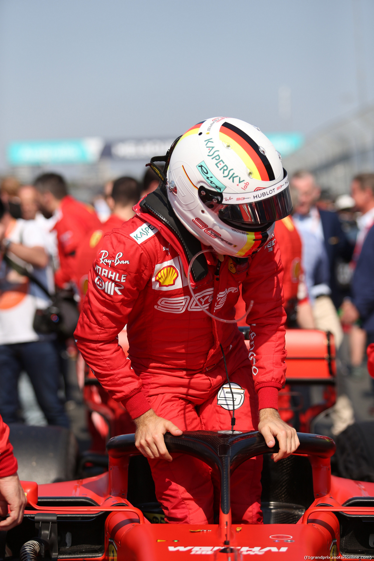 GP AUSTRALIA, 17.03.2019- grid, Sebastian Vettel (GER) Ferrari SF90