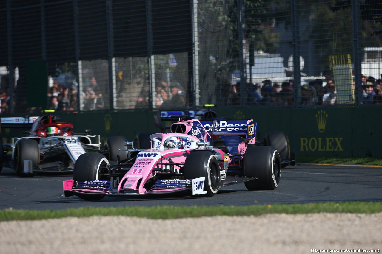 GP AUSTRALIA, 17.03.2019- race, Sergio Perez (MEX) Racing Point F1 RP19