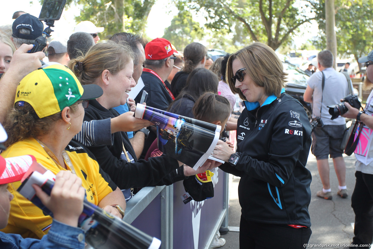 GP AUSTRALIA, 14.03.2019- Claire Williams (GBR) Williams Deputy Team Principal