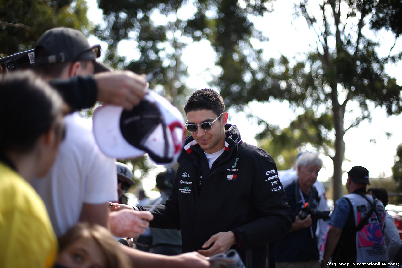 GP AUSTRALIA, 14.03.2019- Esteban Ocon (FRA) Mercedes f1 derserve driver