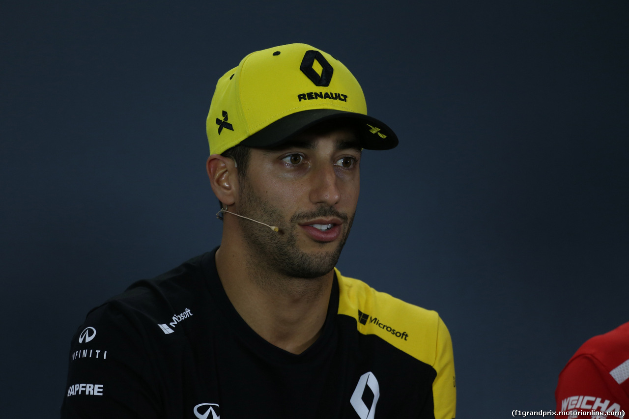 GP AUSTRALIA, 14.03.2019- Official Fia press conference,  Daniel Ricciardo (AUS) Renault Sport F1 Team RS19