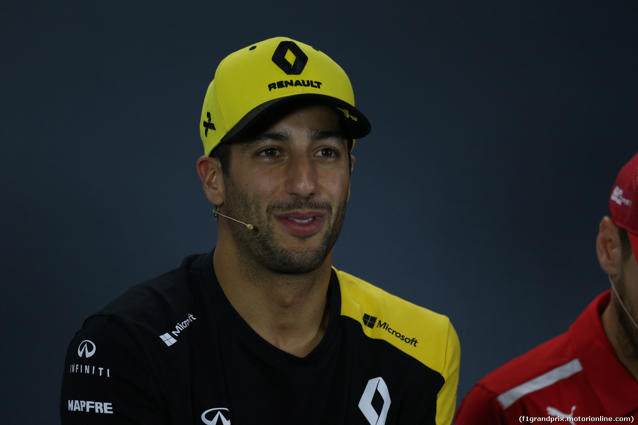 GP AUSTRALIA, 14.03.2019- Official Fia press conference,  Daniel Ricciardo (AUS) Renault Sport F1 Team RS19